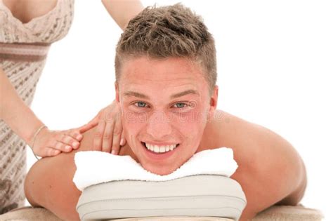 guy gets massage